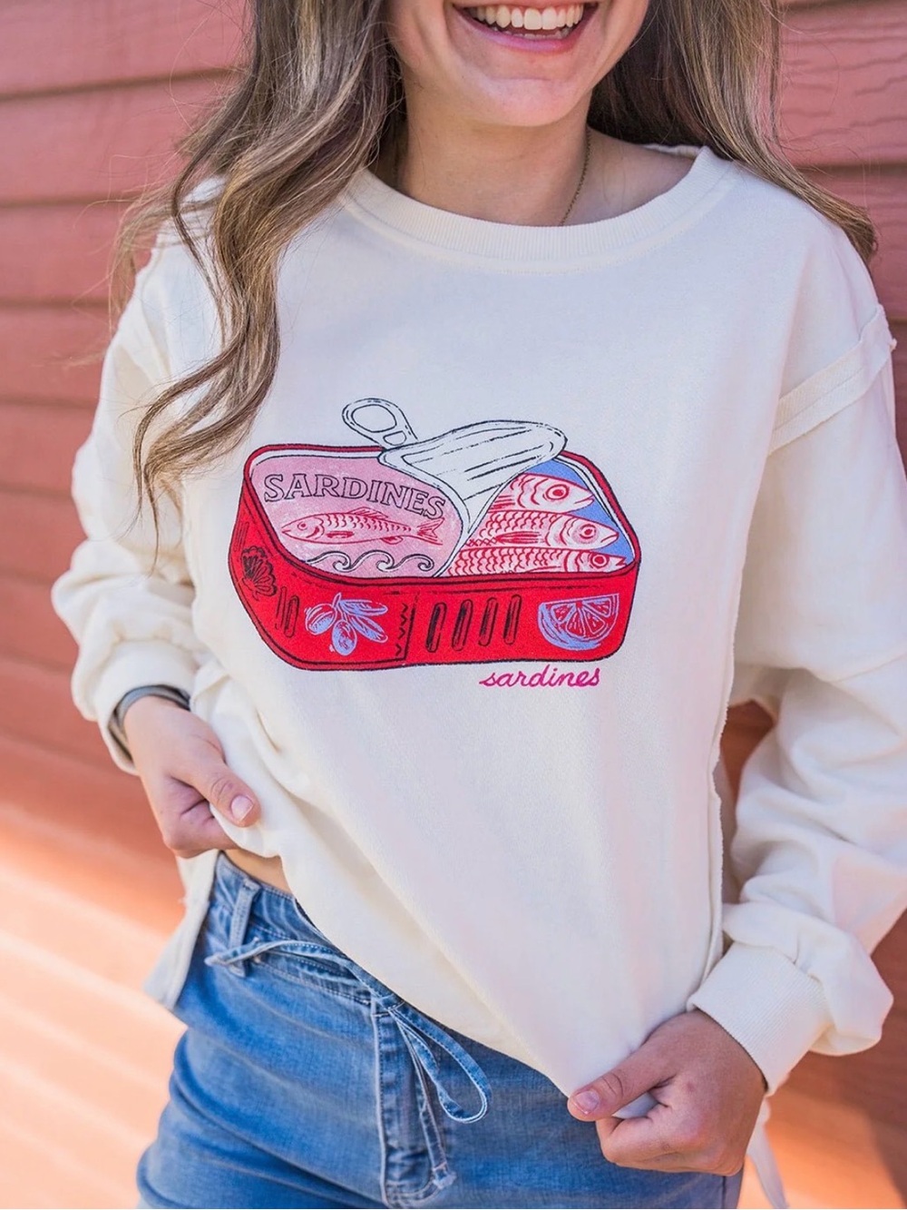 J.O.A. Sardines French Terry Crewneck